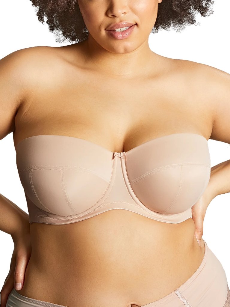 Sculptresse By Panache Dana Strapless Underwire Bra Linen Nude Size Usa 36j Ukgg